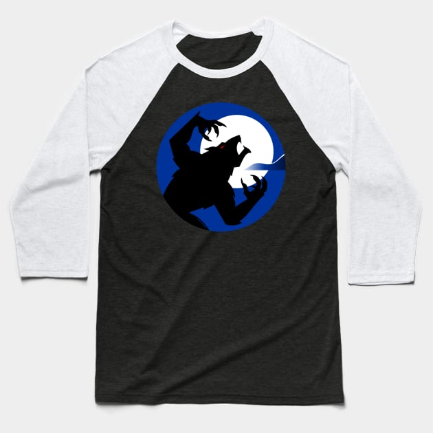 Werewolf Baseball T-Shirt by tuditees